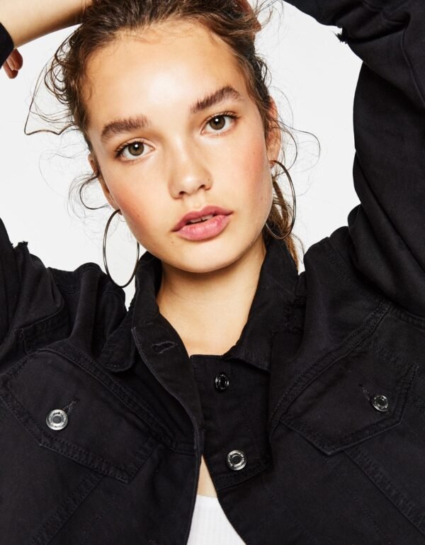 Black Denim Jacket - Image 3