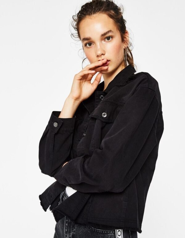 Black Denim Jacket - Image 4